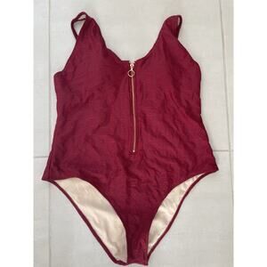 L.A. Hearts Swim One Piece Swimsuit Floral Embroidered Swimwear